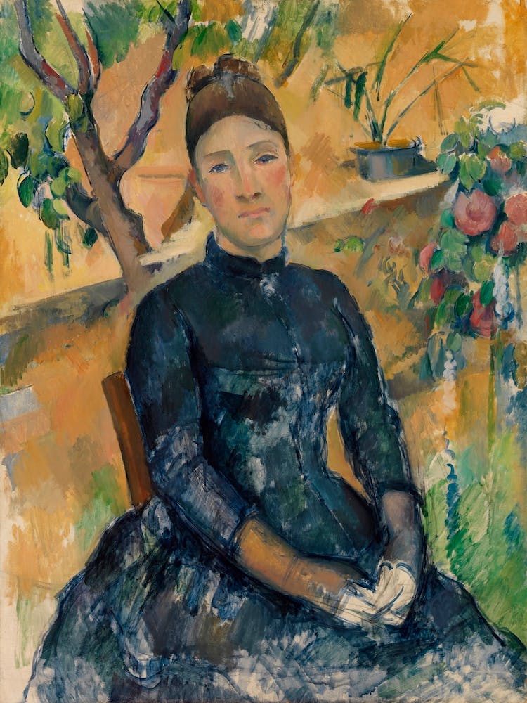 Madame Cézanne In The Conservatory (1891), Paul Cézanne