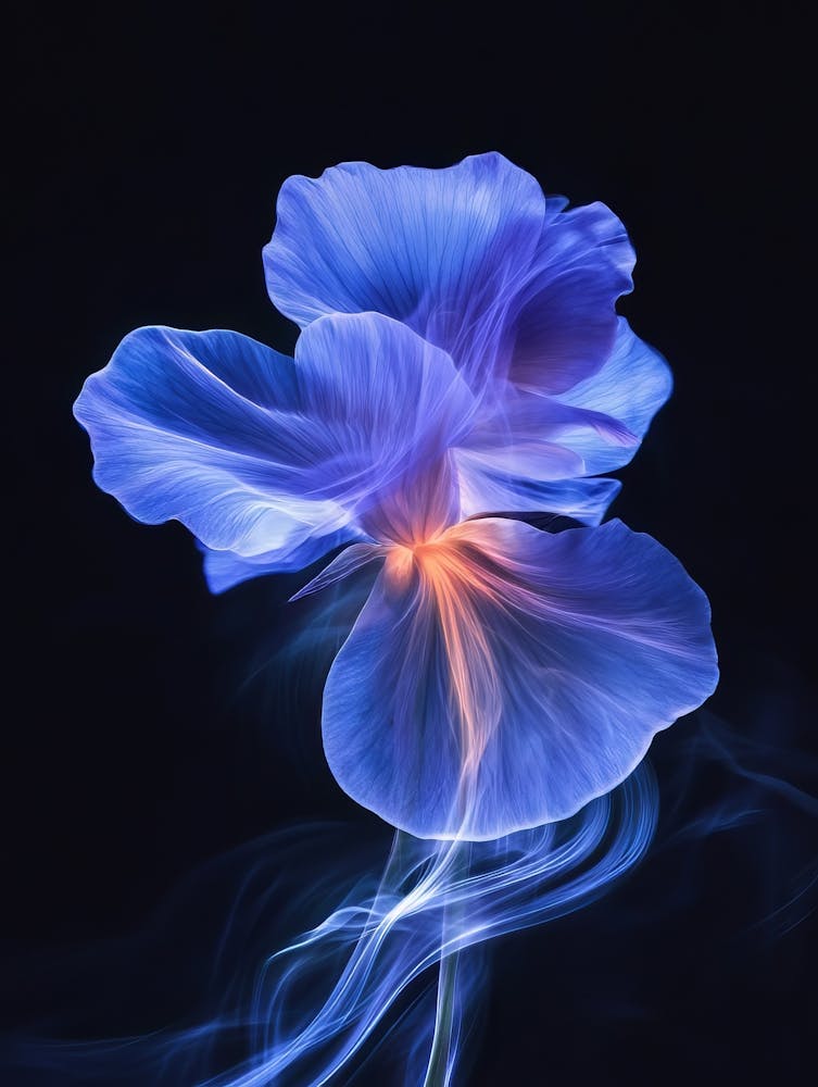 Blaue Stiefmütterchenblume