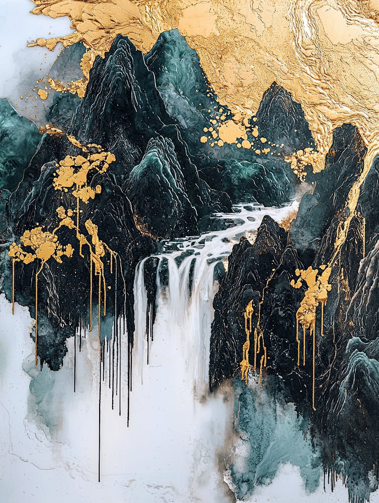 Cordillera Oriental Golden Peaks - Abstract Light