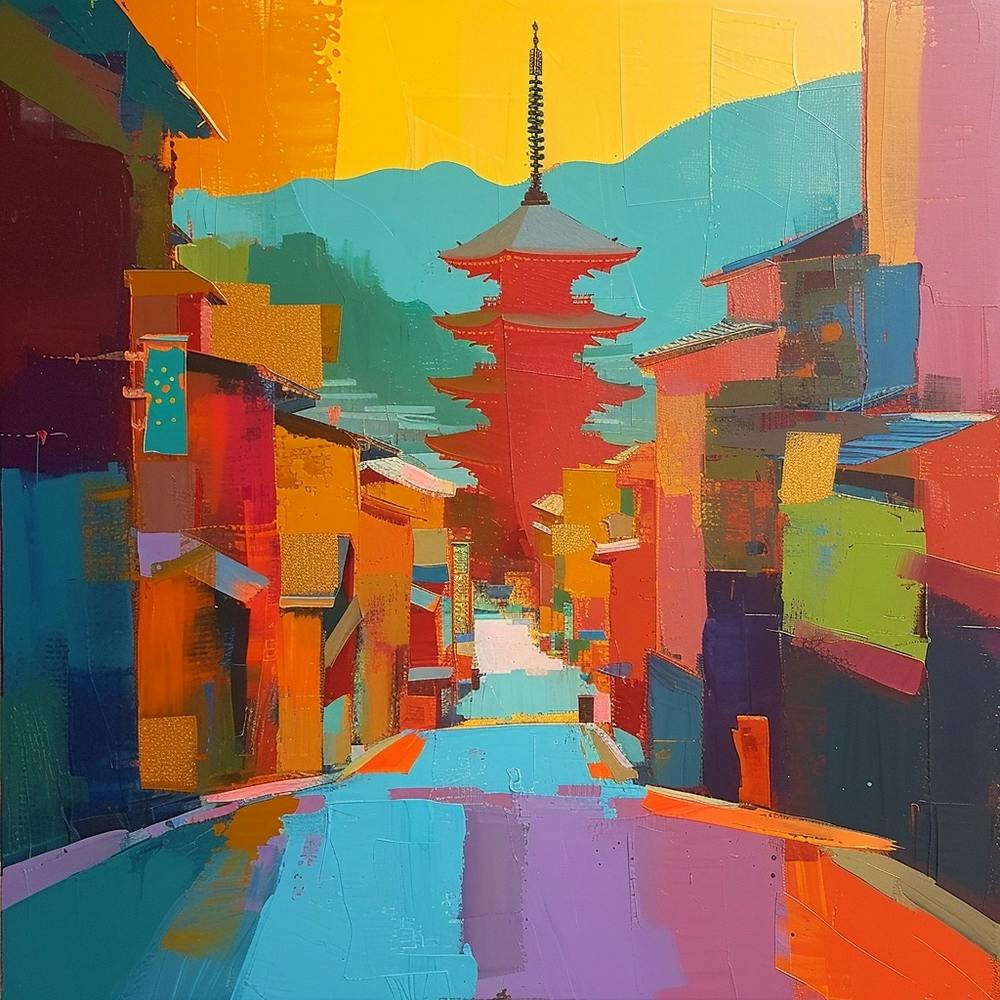 Abstract Travel Collection Kyoto Japan 3