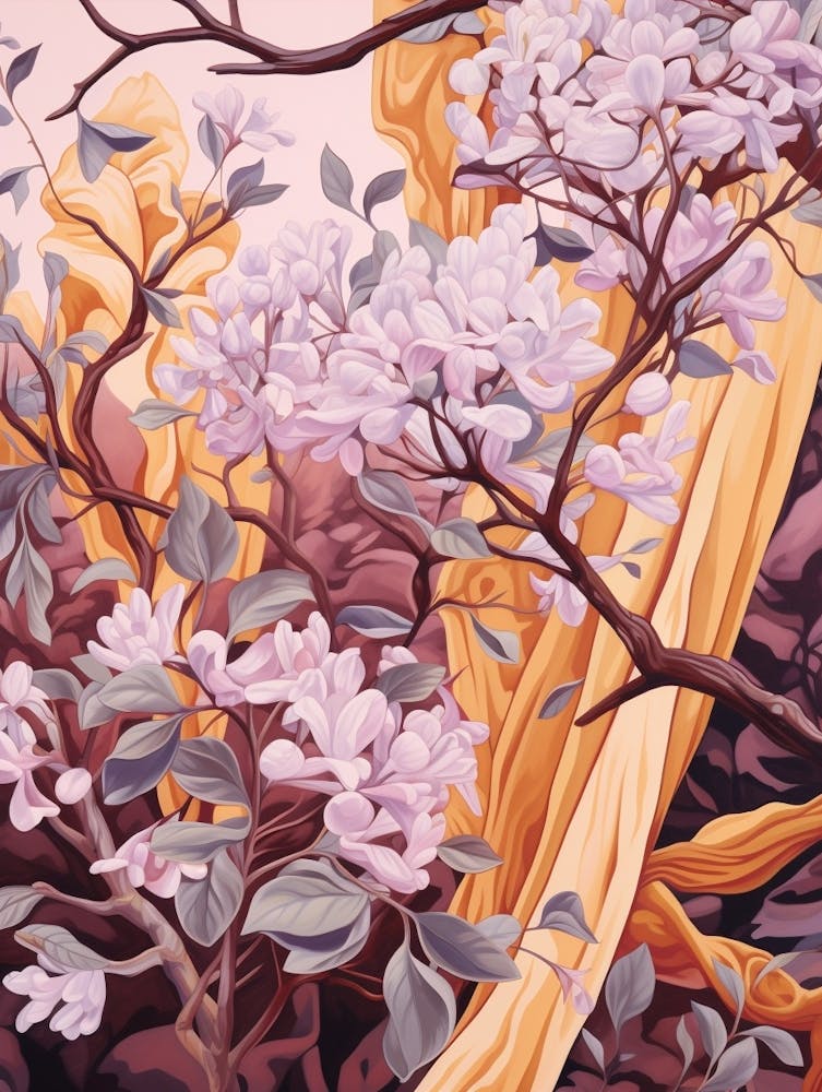 Lilac 4 Flower Painting