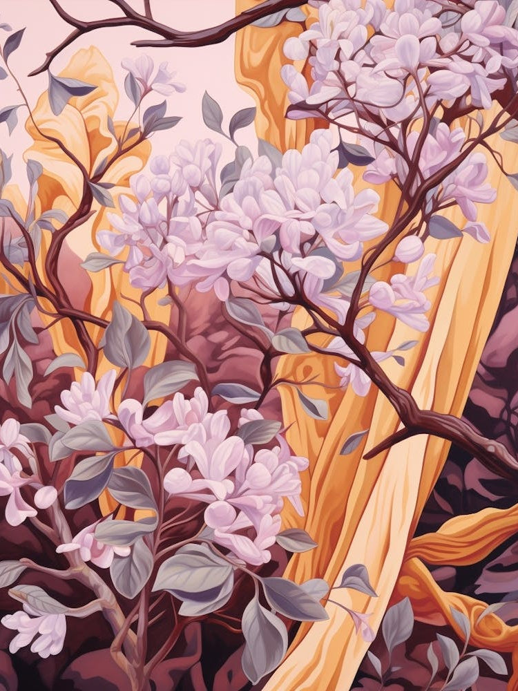 Lilac 4 Flower Painting