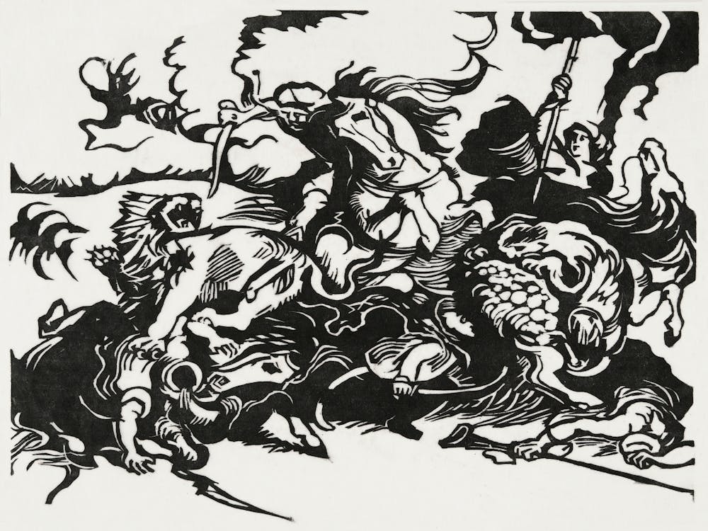 Lion Hunt (1913), Franz Marc