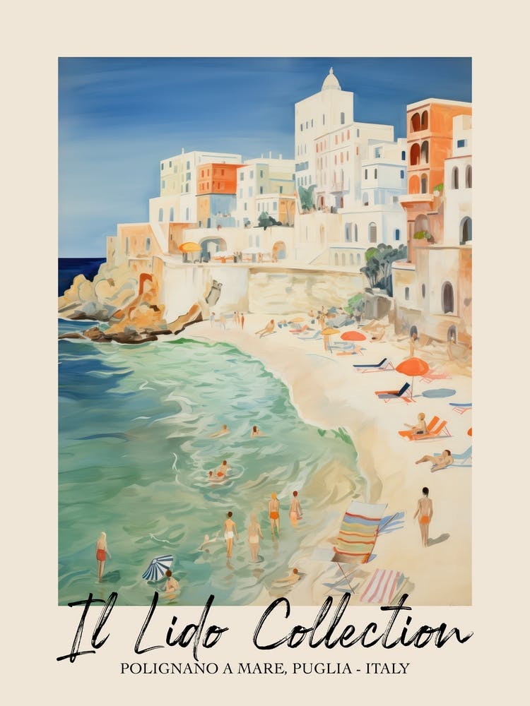 Polignano A Mare, Puglia   Italy Il Lido Collection Beach Club Poster 3