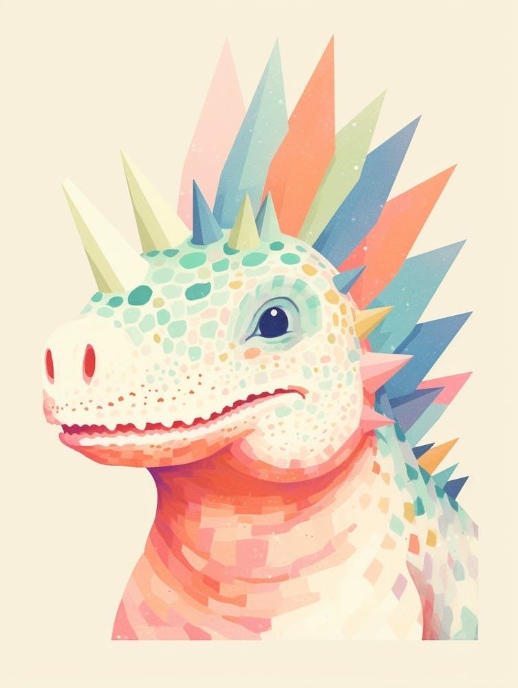 Farbenfroher Dinosaurier Kentrosaurus