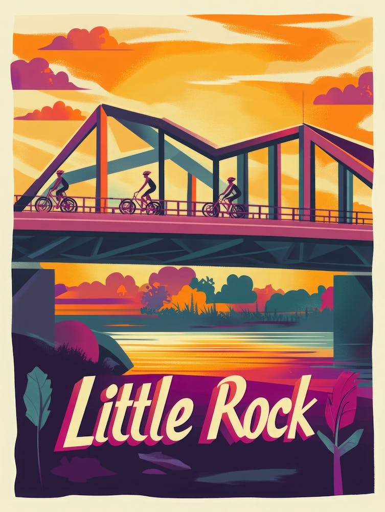 Aihrgdesign A 1970s Inspired Travel Poster For Little Rock De 437652e6 946b 4767 9dca 03c9bb127cad 3