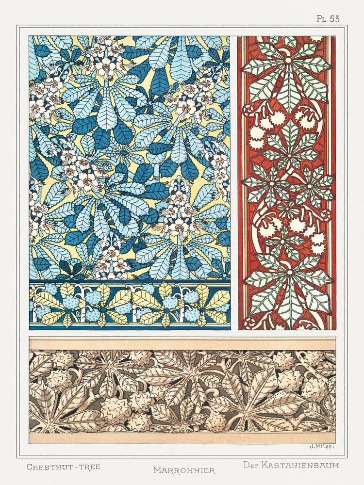 Chestnut Tree From The Plant And Its Ornamental Applications (1896), Maurice Pillard Verneuil 1