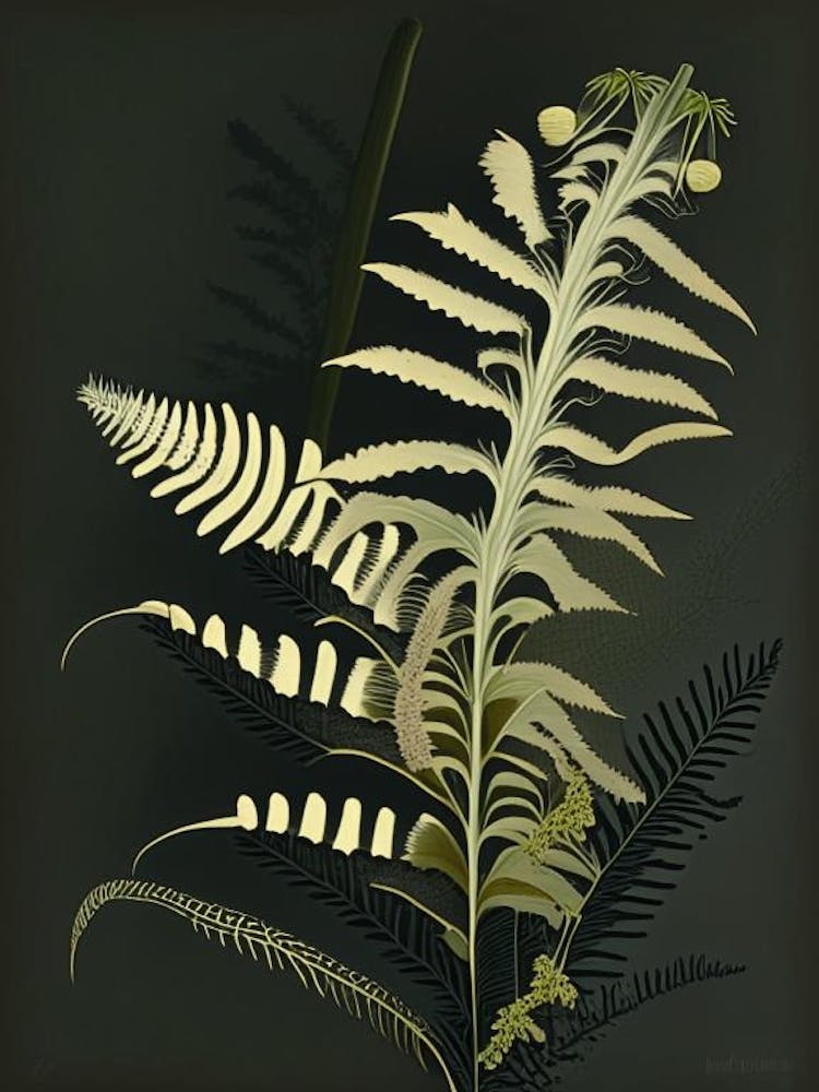 Black Stem Spleenwort Rousseau Inspired