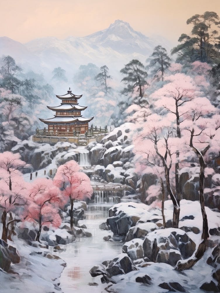 Dreamy Winter Painting Fuji Hakone Izu National Park Japan 2