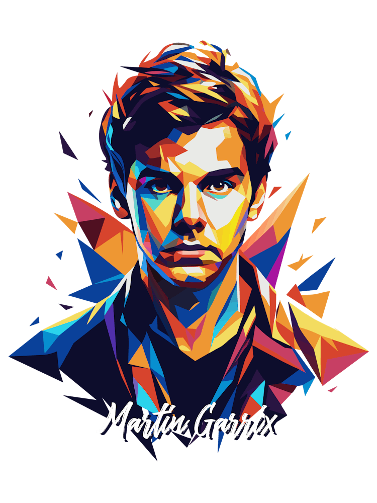 Martin Garrix 01 Portrait Music Icon Style WPAP Pop Art
