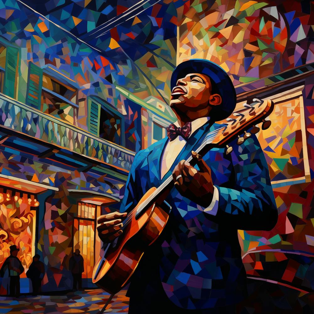 Jazz Musician In New Orleans 1