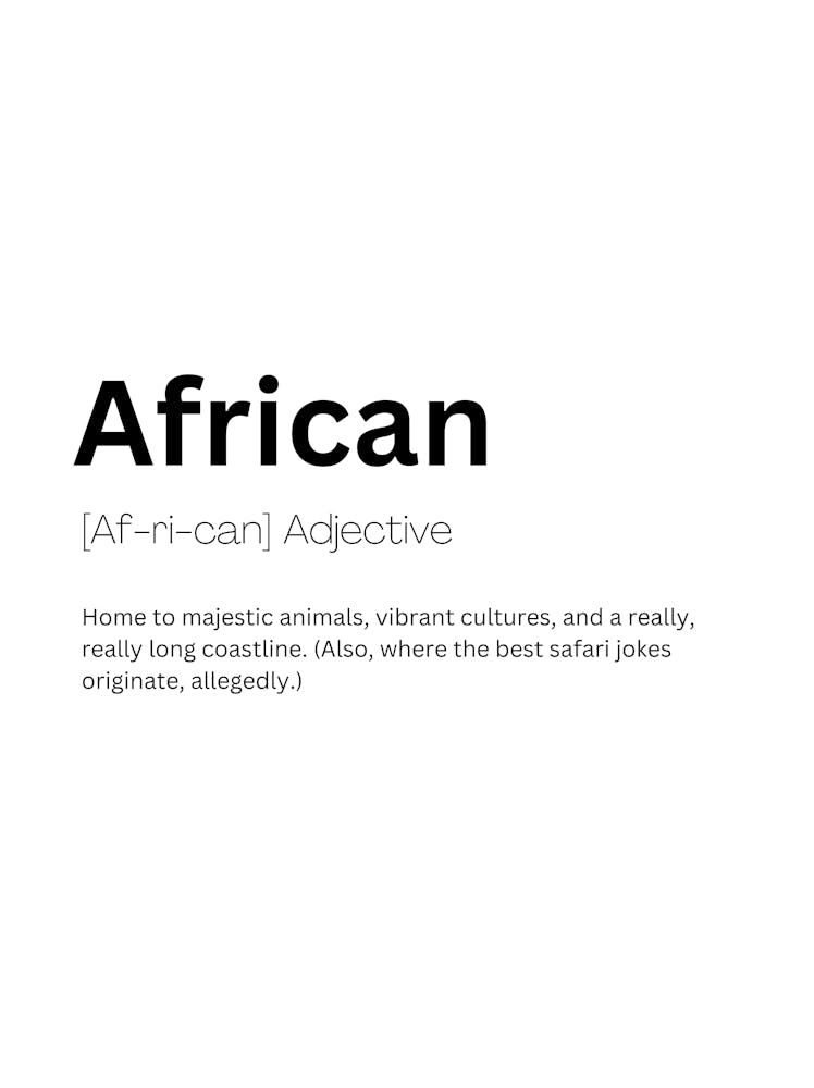 African Definition Meaning 1