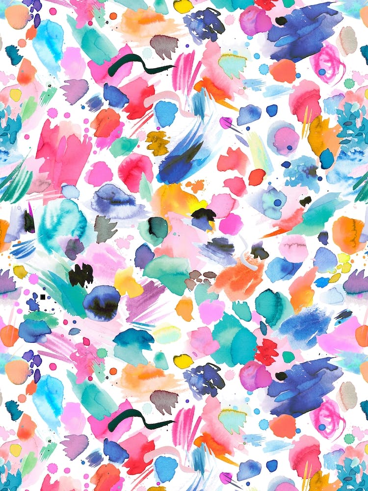 Painterly Abstract Scribbles Multi