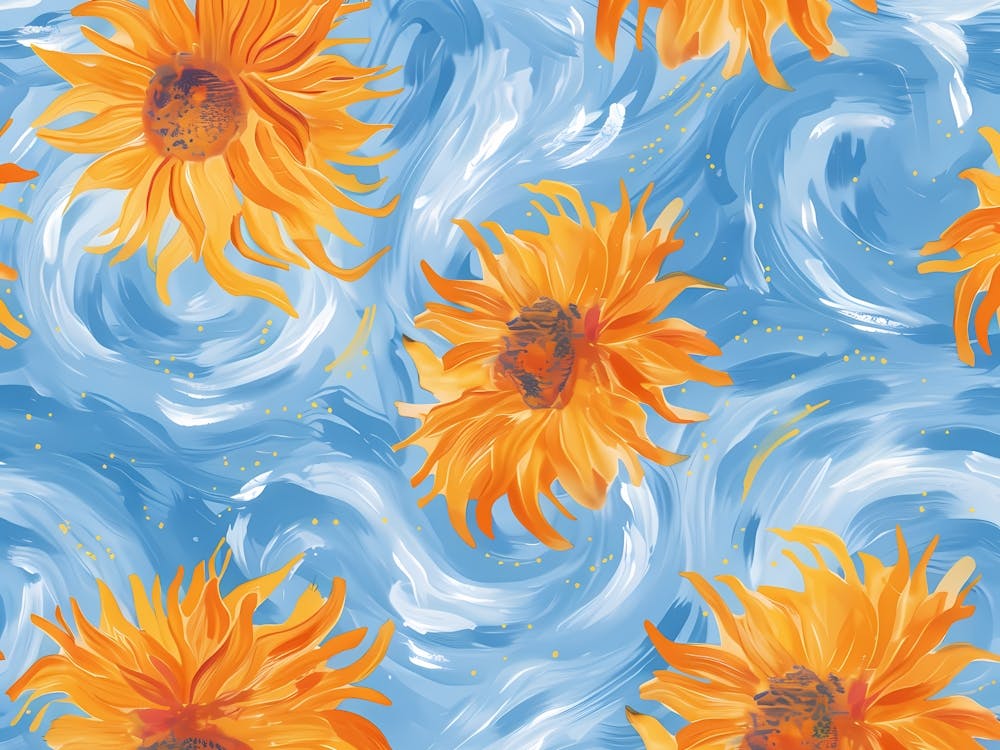 Sunflowers On The Waves 3