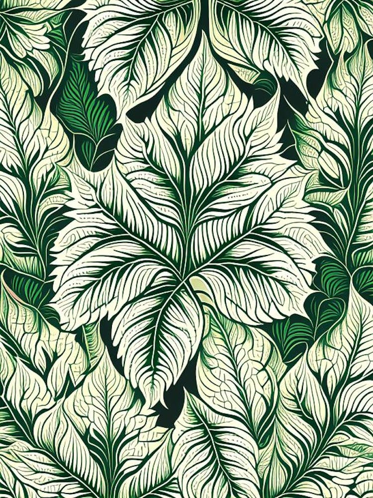 Coleus Leaf William Morris Inspired 2
