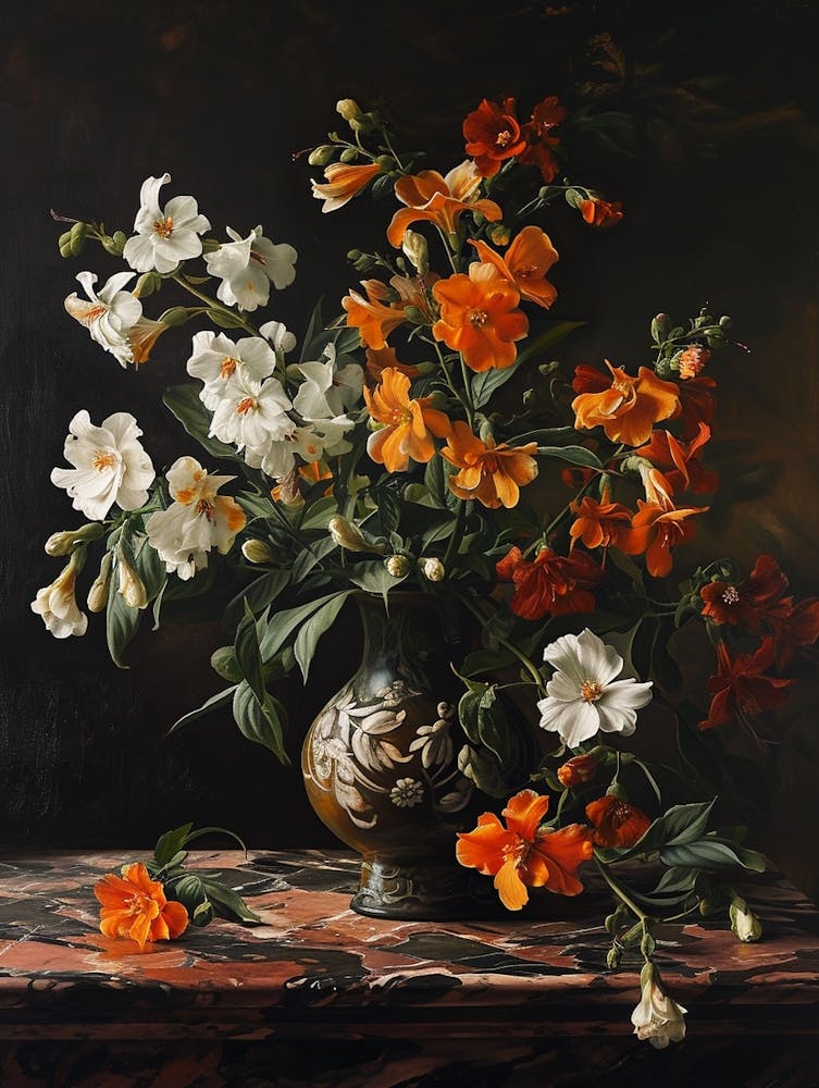 Baroque Floral Still Life Snapdragon 1