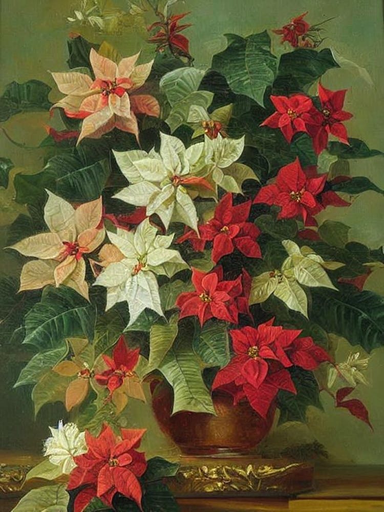 Poinsettia Painting 3 Flower