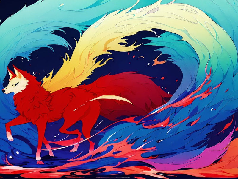 Fox painting