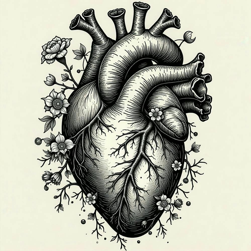 Heart With Flowers 2