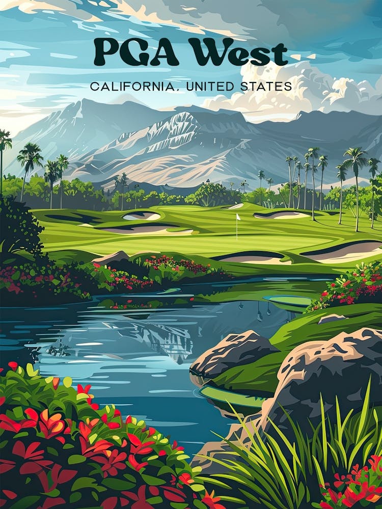 PGA West Complexe de Golf Art de Voyage Numérique