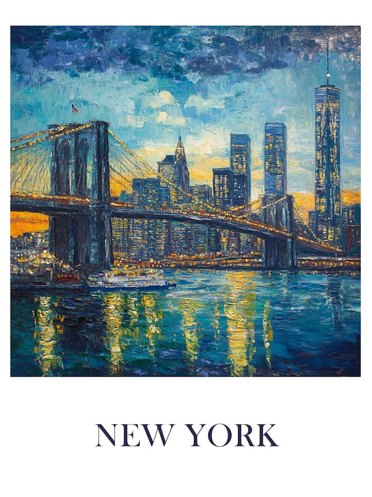 New York City At Sunset 1