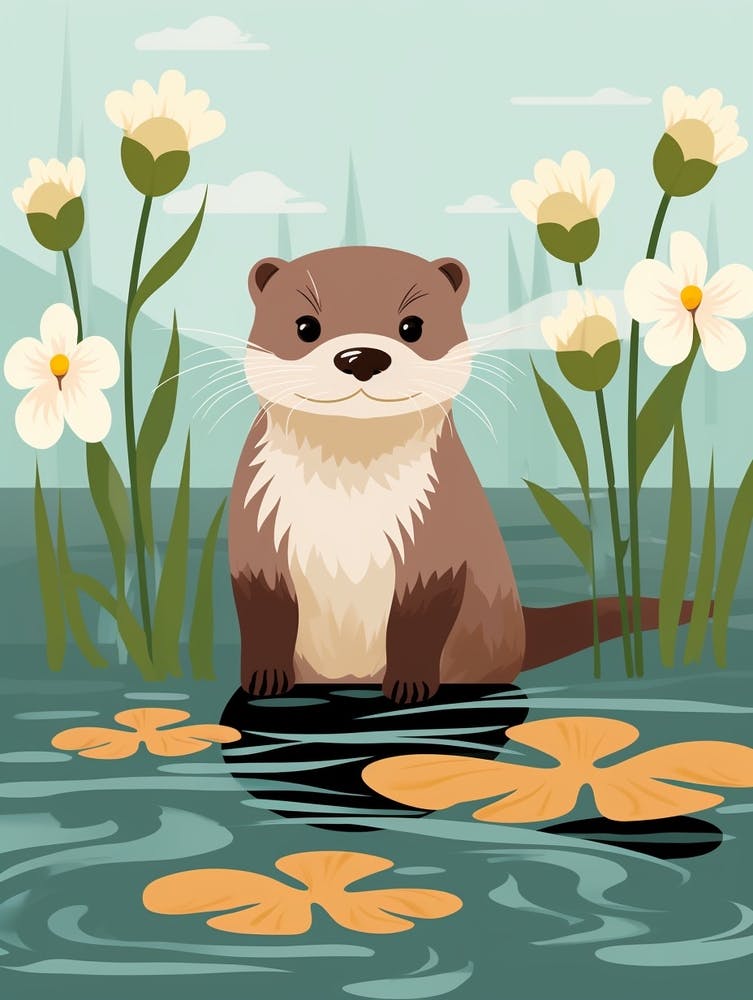 Illustration de Bébé Animal Loutre 2