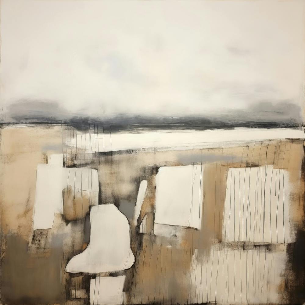 Geometric Forms Pastel Landscape 2