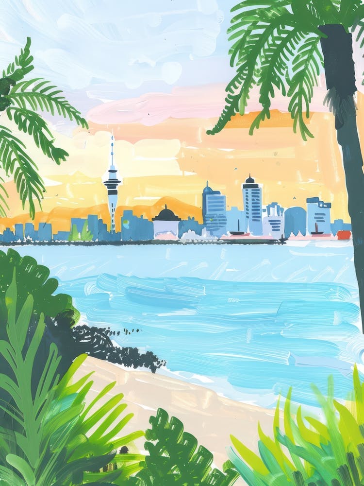 Travel Poster Happy Places Auckland 4