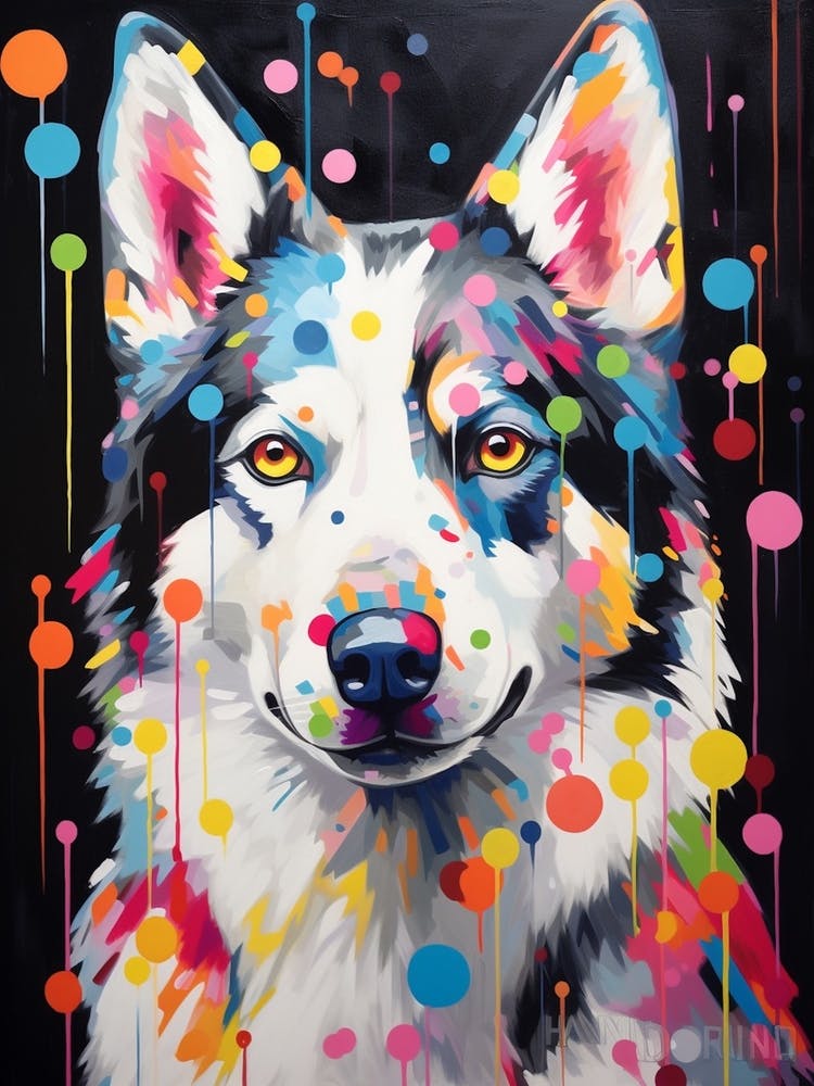Husky Pop Art Inspired 4