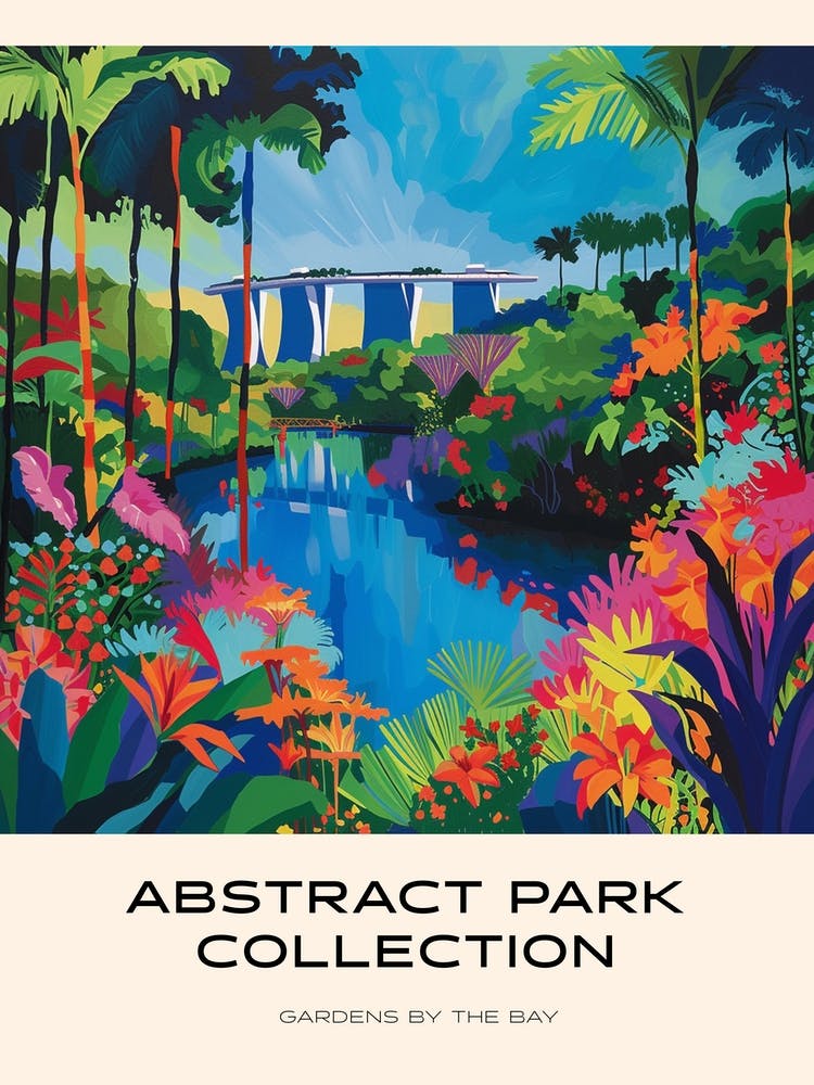 Abstract Park Collection Poster Gardens By The Bay Singapore 1