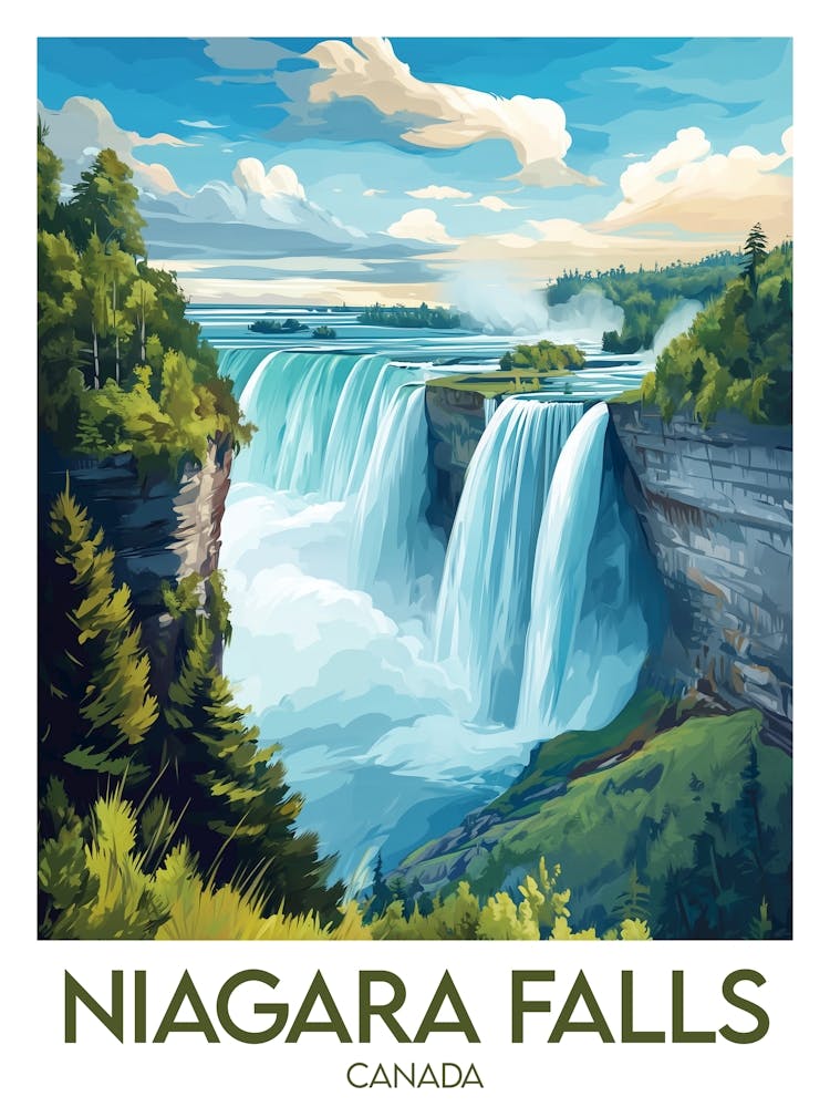 Affiche de voyage Niagara Falls