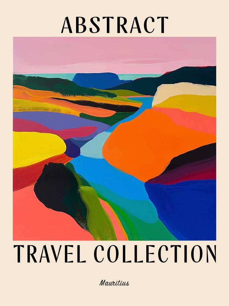 Abstract Travel Collection Poster Mauritius 1