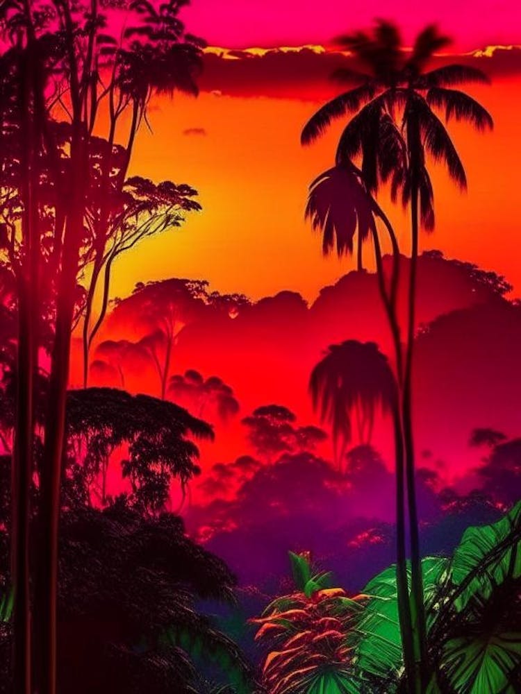 The Amazon Rainforest Pop Art 2