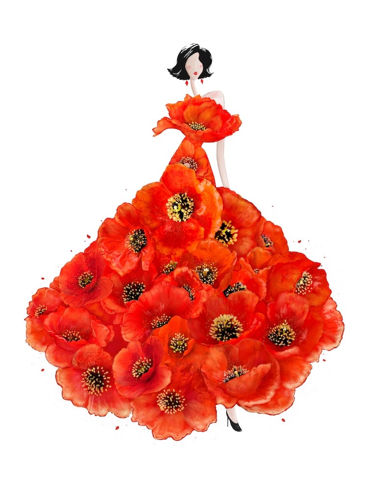 Mode Mohnblumen