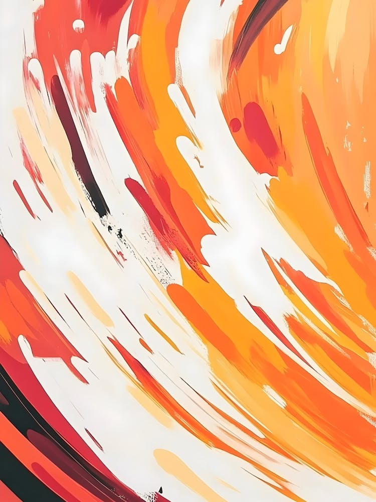 Orangener Wirbel