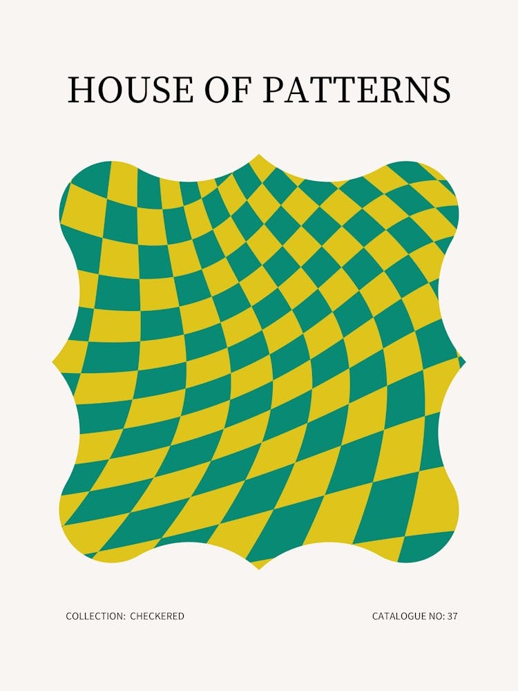 Checkered Pattern Poster 38