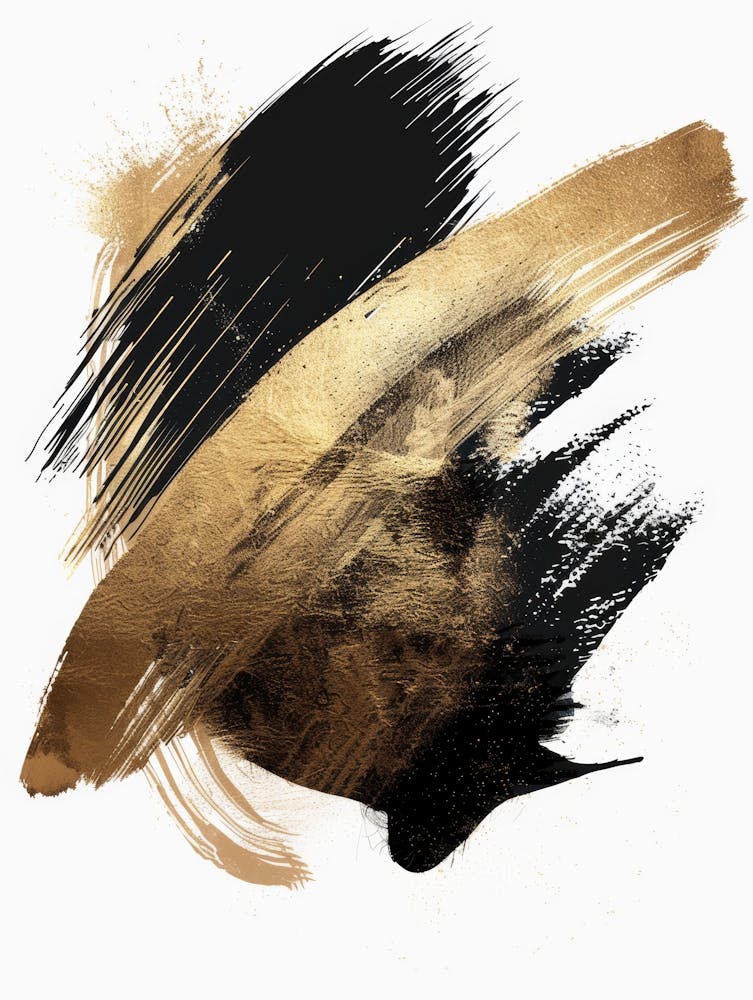 Abstract Brush Strokes Canvas Art