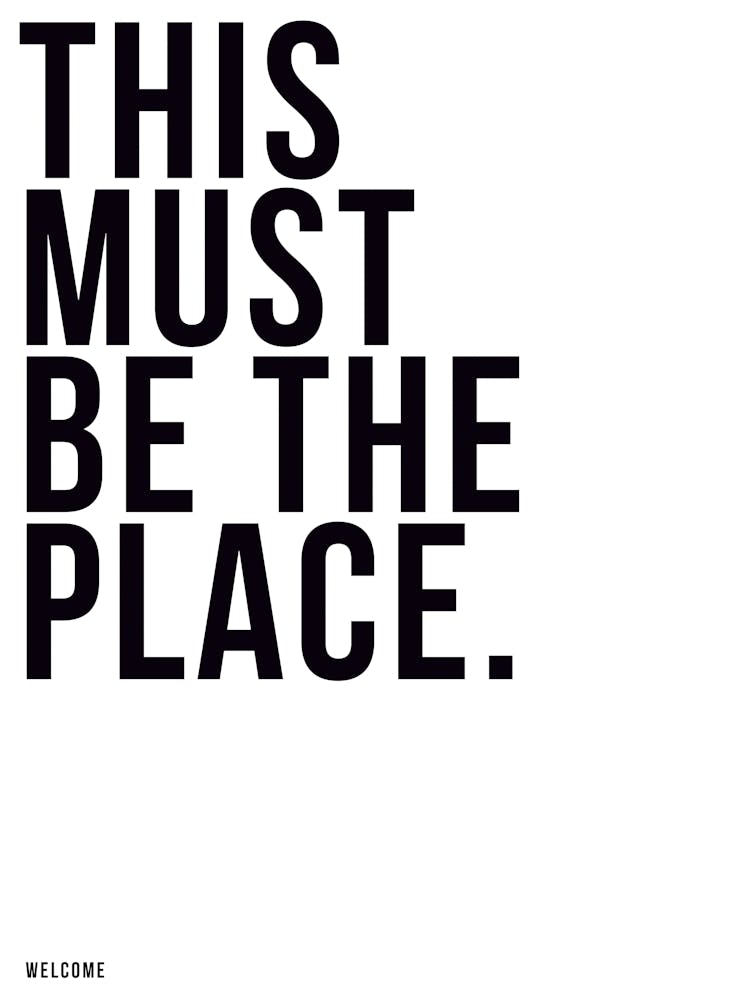 This Must Be The Place
