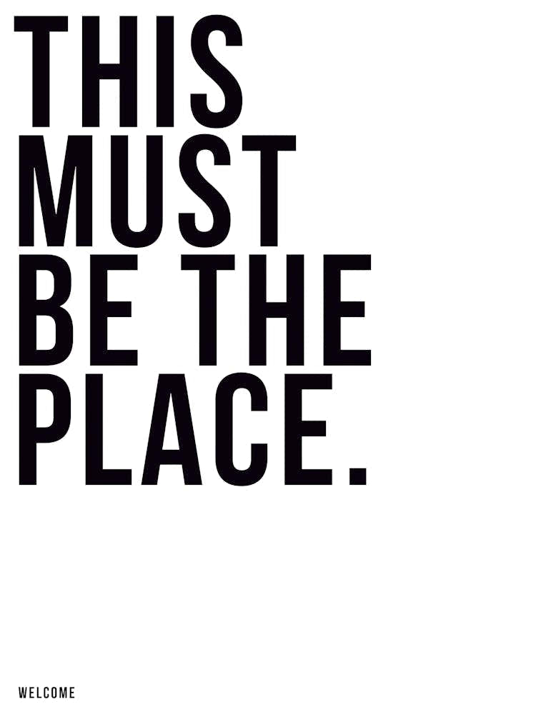 This Must Be The Place