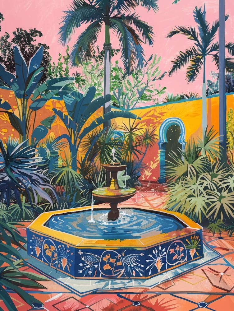 Fountain In The Garden 1