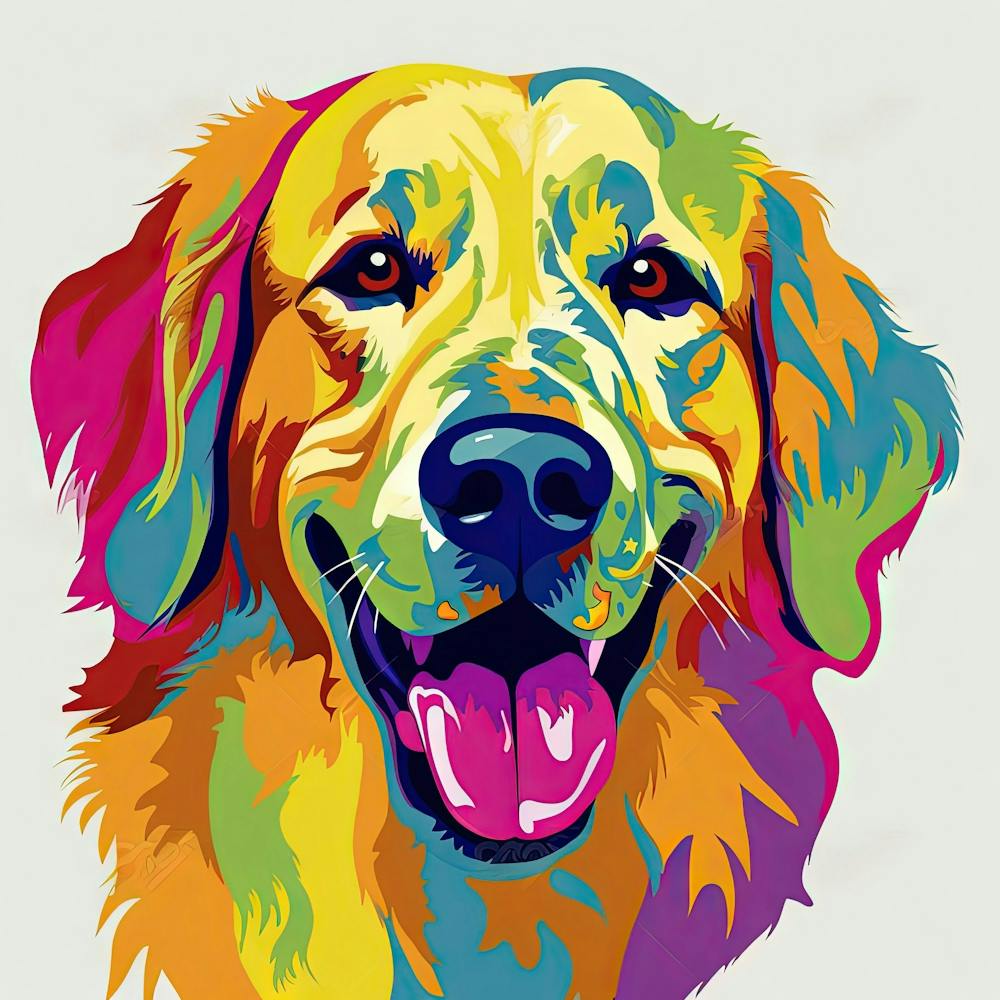 Golden Retriever Painting 4