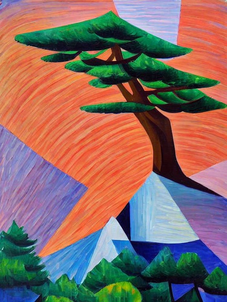 Radiata Pine Tree Cubist