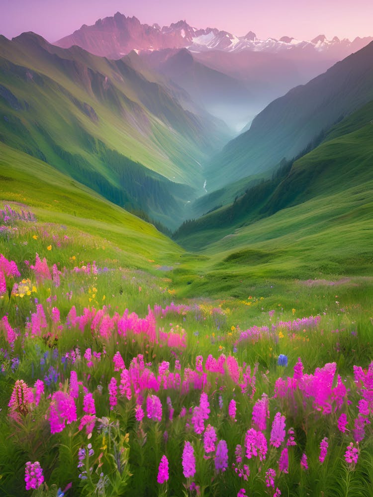 Wildflowers In The Mountains 1