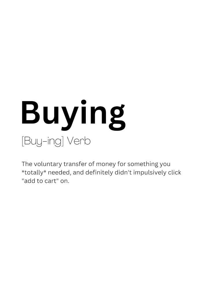 Buying Definition Meaning
