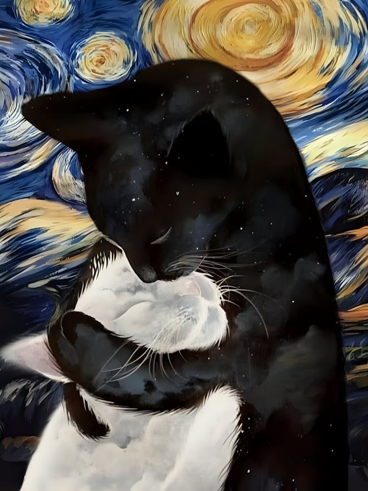 Starry Night Cat
