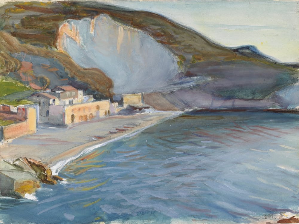 Shore Landscape From The Naples Region, 1905, By Magnus Enckell