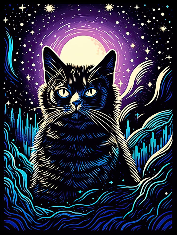 Astral Whiskerstorm, Psychedelic Cats series