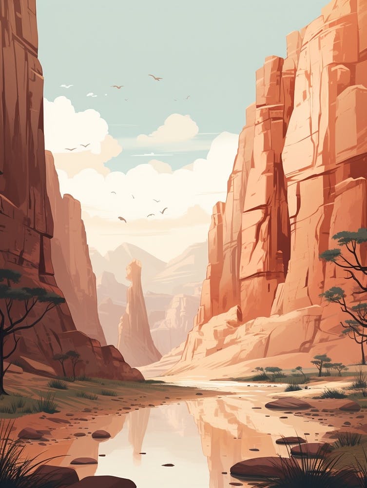 The Narrows Usa 1 Hiking Trail Landscape