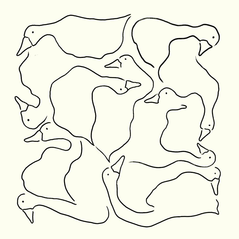 Monochrome Duck Duck Goose