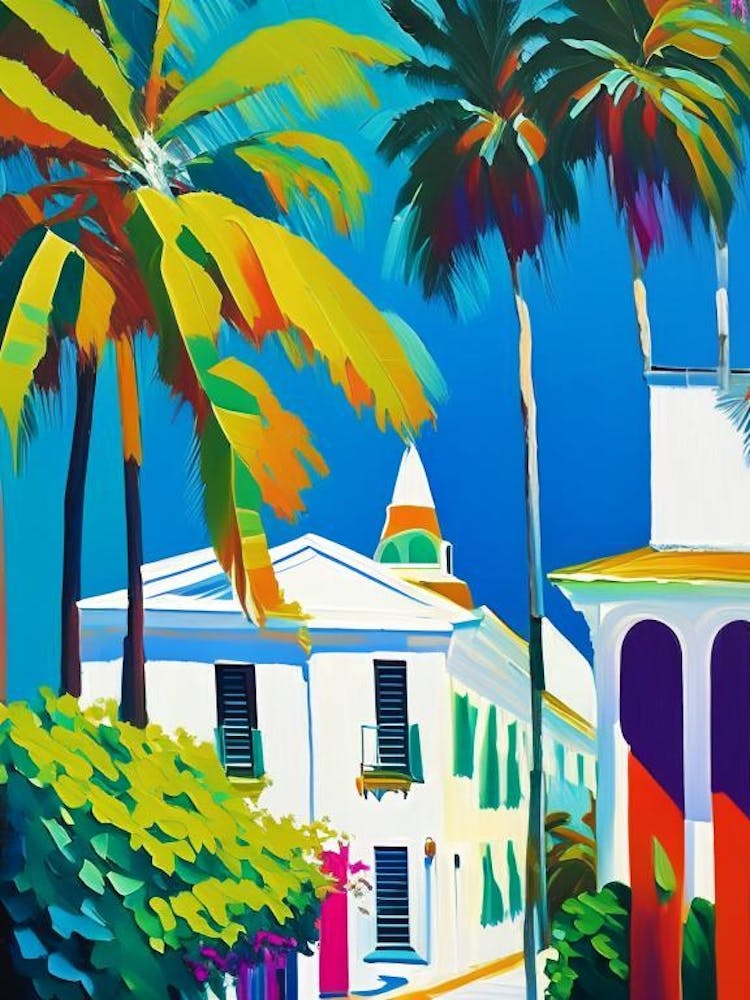 Key West Florida Colourful Painting Tropical Destination